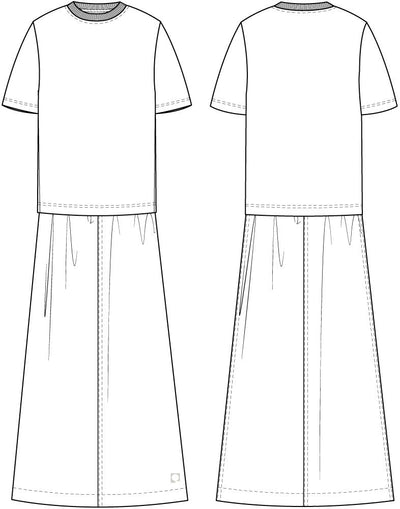 Braunes Jersey Kleid TARA aus reiner Bio Baumwolle