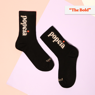 Gemischtes Set: Schwarze Socken aus Bio-Baumwolle