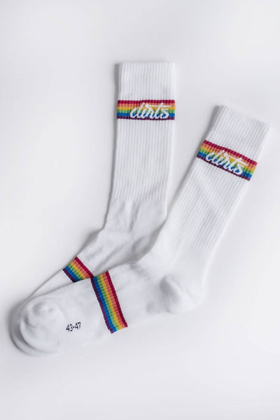 2er-Pack Rainbow Socks, Weiß