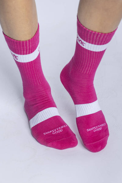 SIMPLY.FAIRLY.GOOD Socks, Pink