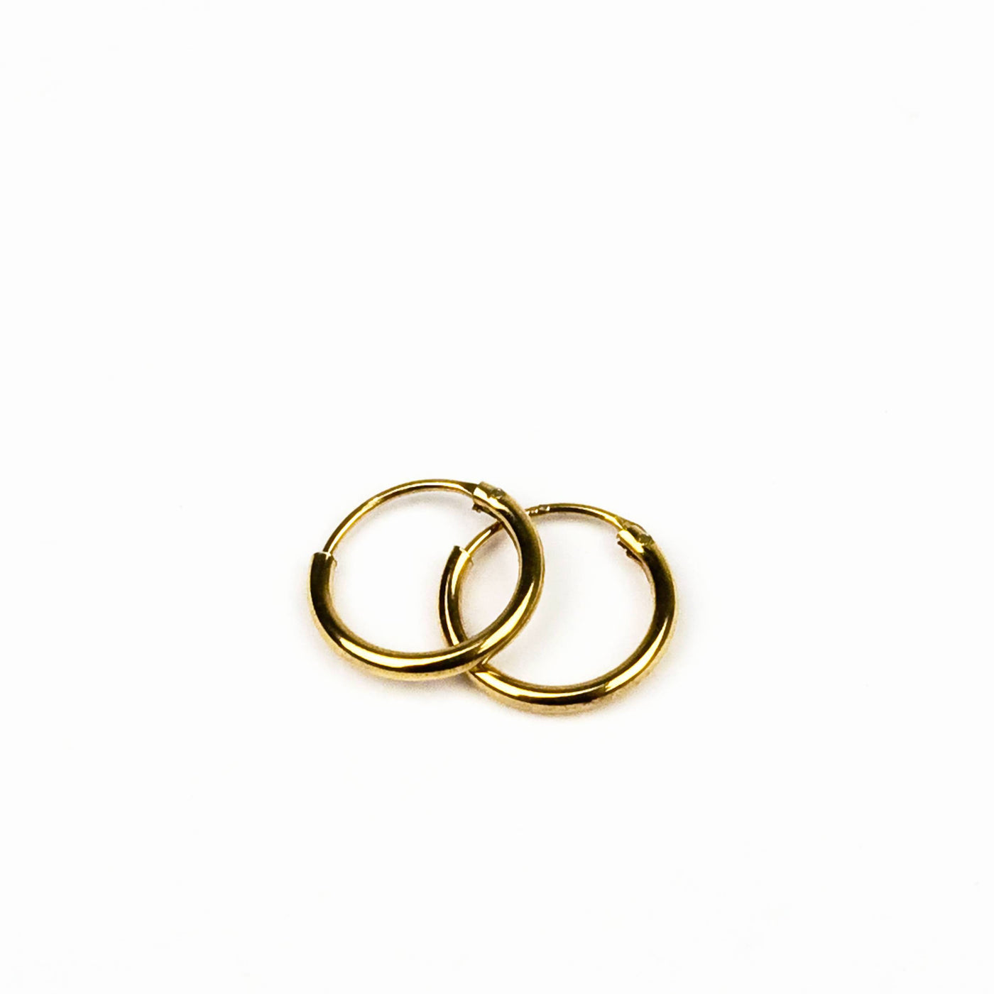 MAGDA – Creolen 10 mm Sterling Silber, vergoldet, rosegold oder 585 Gelbgold