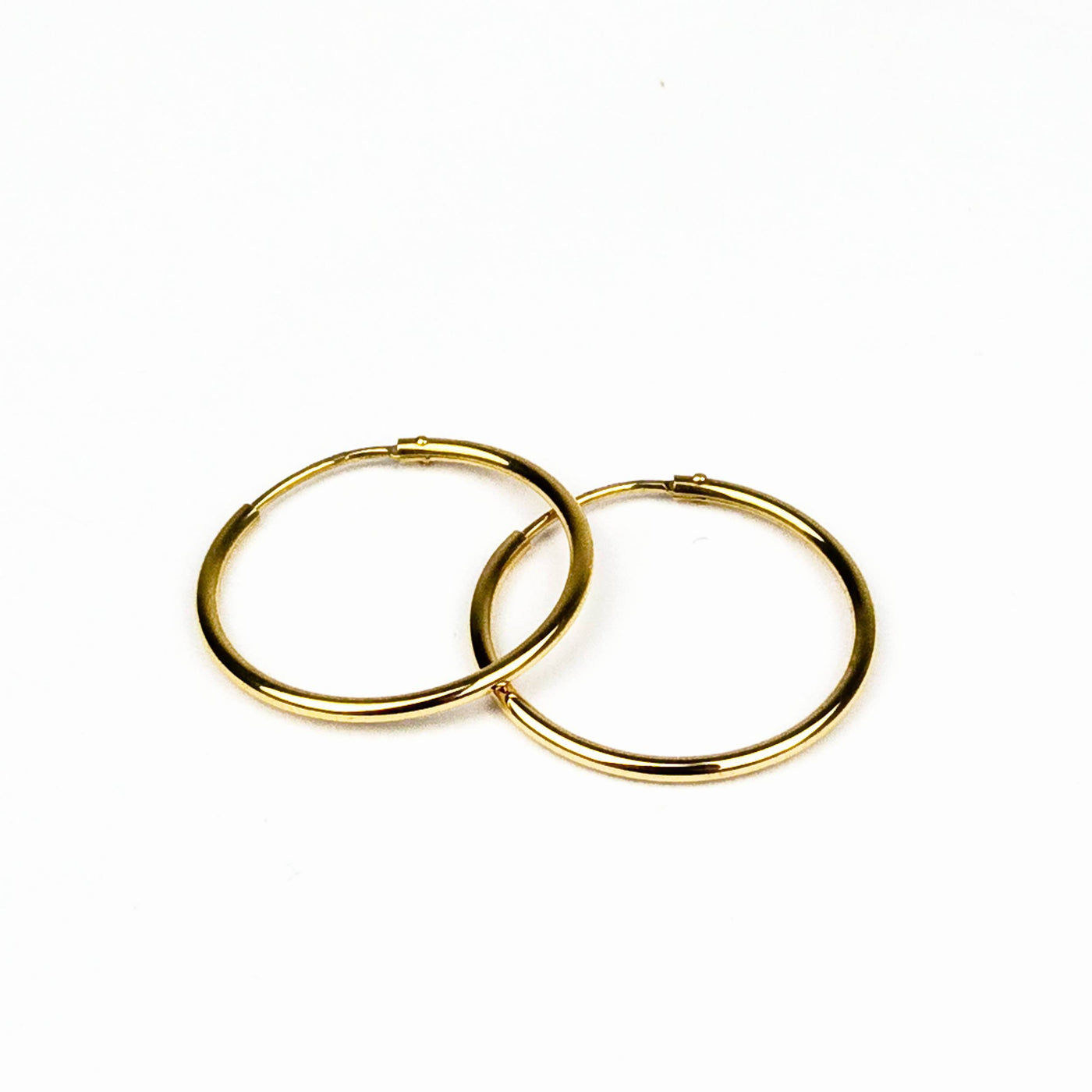 MAGDA – Creolen 25 mm Sterling Silber, gelb vergoldet oder rosé vergoldet