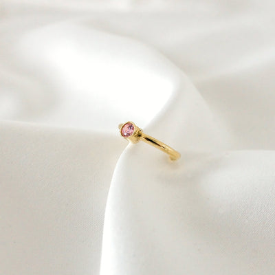 COSMEA – Ohrmanschette Zirkonia pink in Silber, Gold oder Roségold