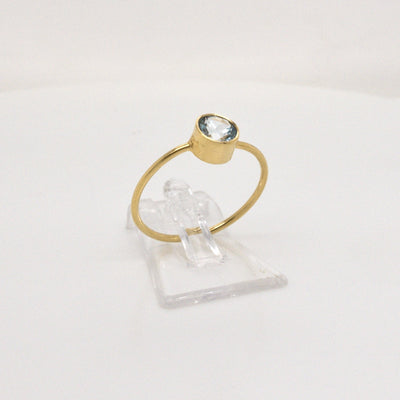 COSIMA – Ring mit Aquamarin in Gold, Silber oder Roségold