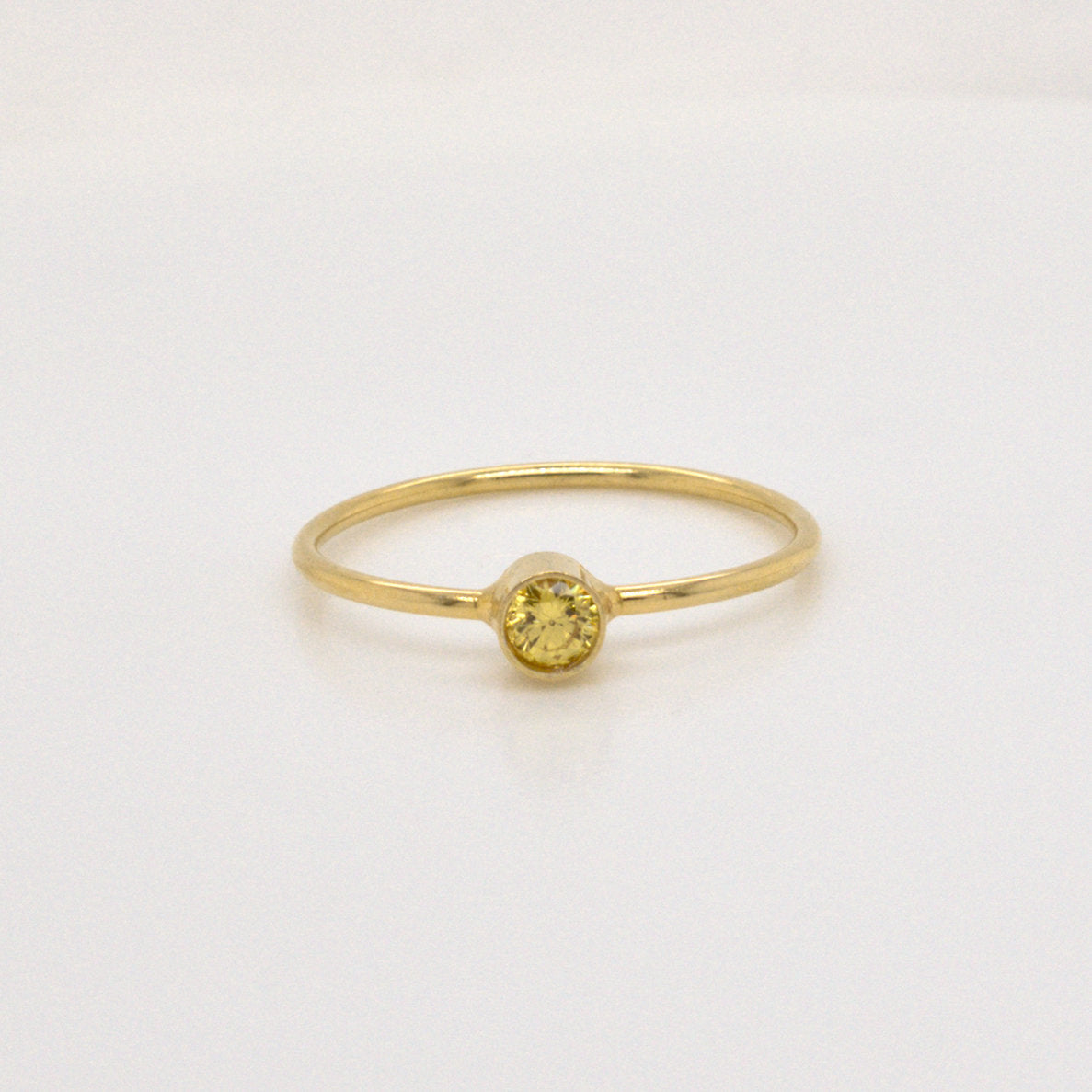 COSIMA MINI – Ring mit gelbem Zirkonia