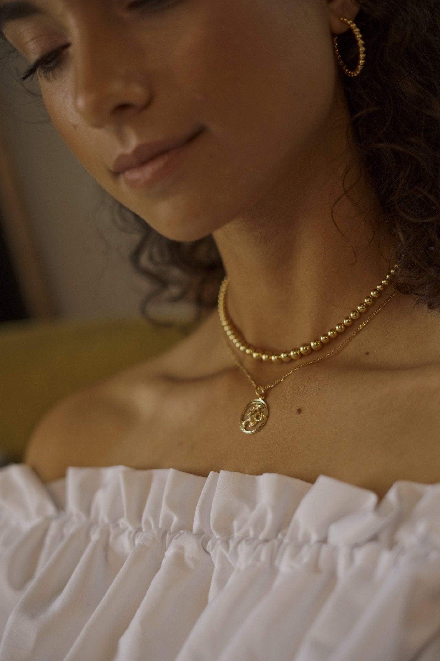 HESTIA – Halsband mit Perlen in Gold, Silber oder Roségold