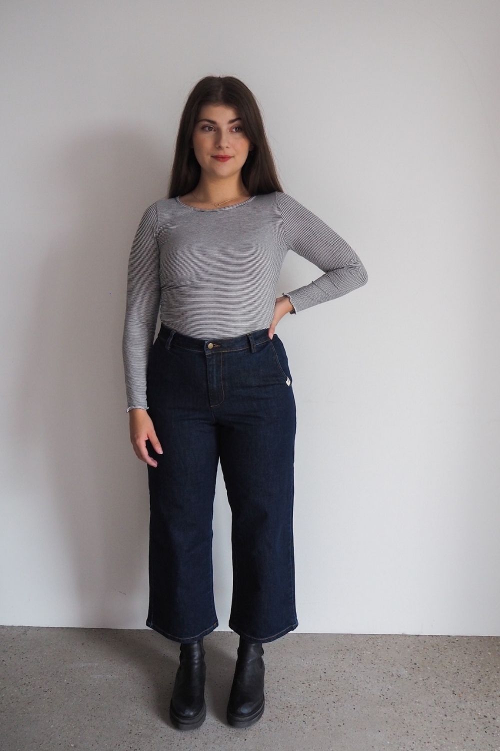 Jeans Culotte, indigo