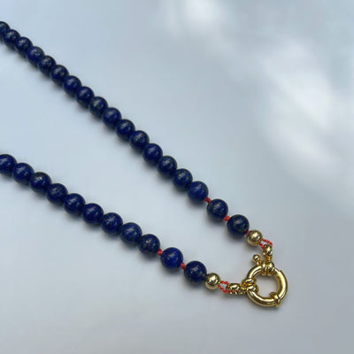 Blue Lapis Orb Chain