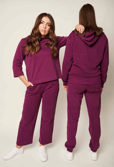 Boxy-Shirt Violette BIO-Baumwolle