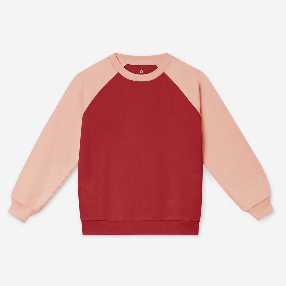 PREORDER Oh-So Cosy Sweater Colorblocking I Pomegranate
