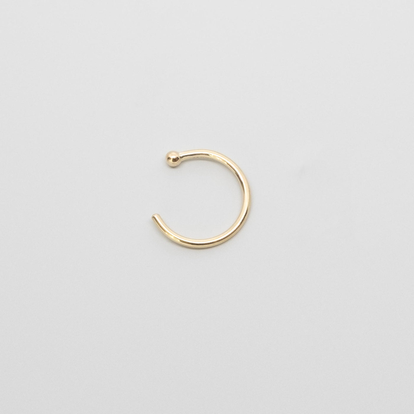 open hoop | solid gold