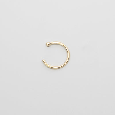open hoop | solid gold
