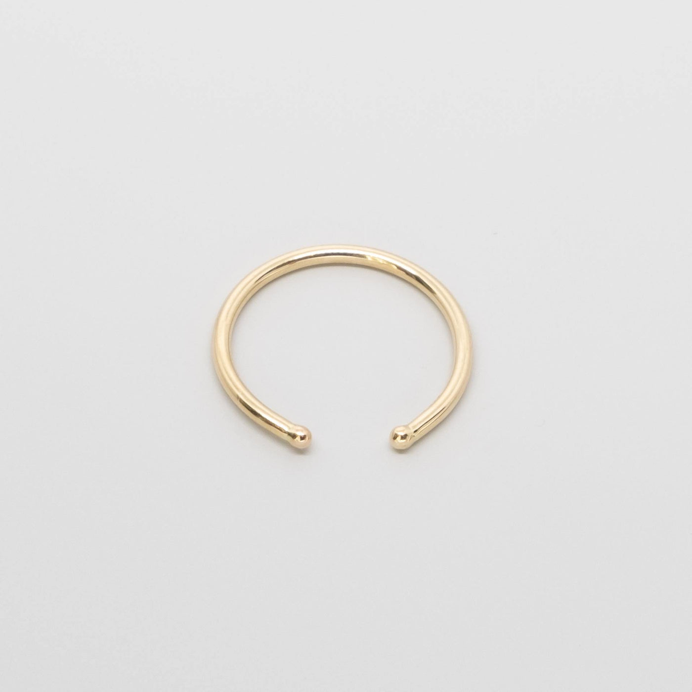 open ball ring | solid gold
