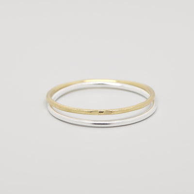 bicolor ring set