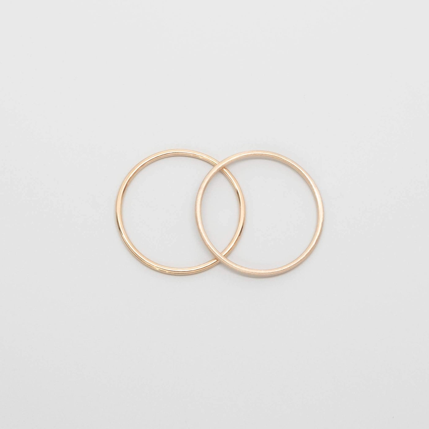 satin single ring | solid gold