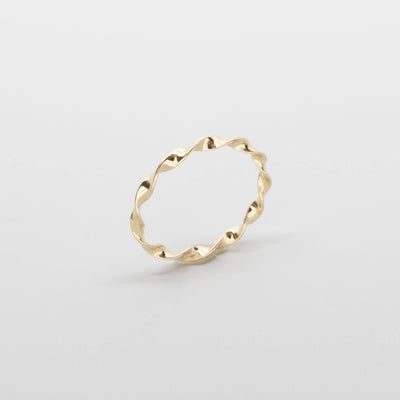 twisted ring | solid gold